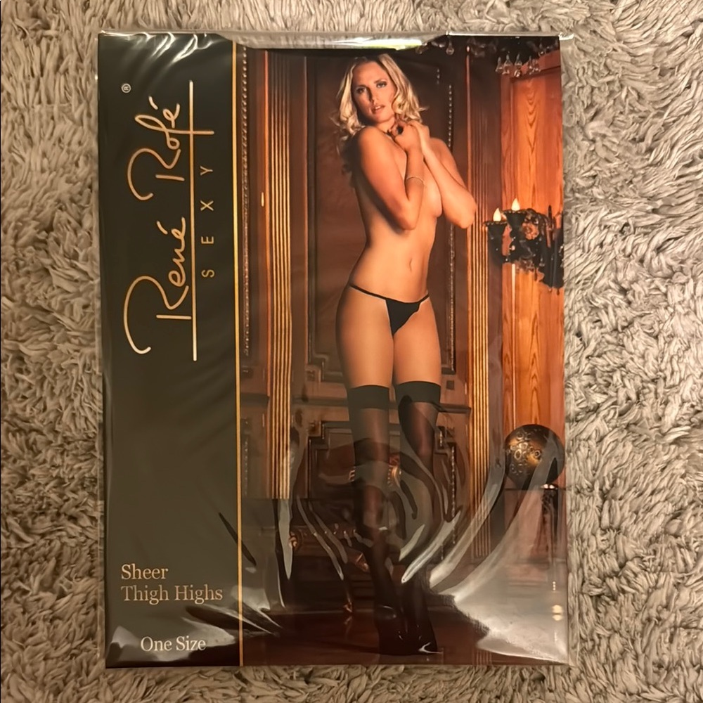Rene Rofe Sheer Thigh Highs